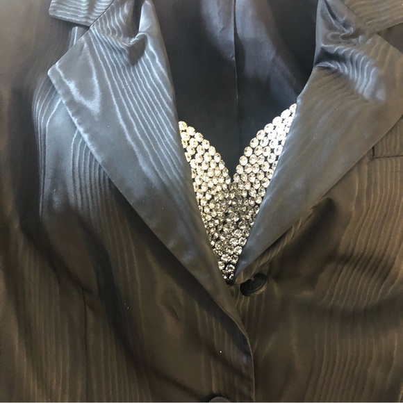 Vintage Anne Klein Haute Couture evening acetate blazer - Picture 10 of 11